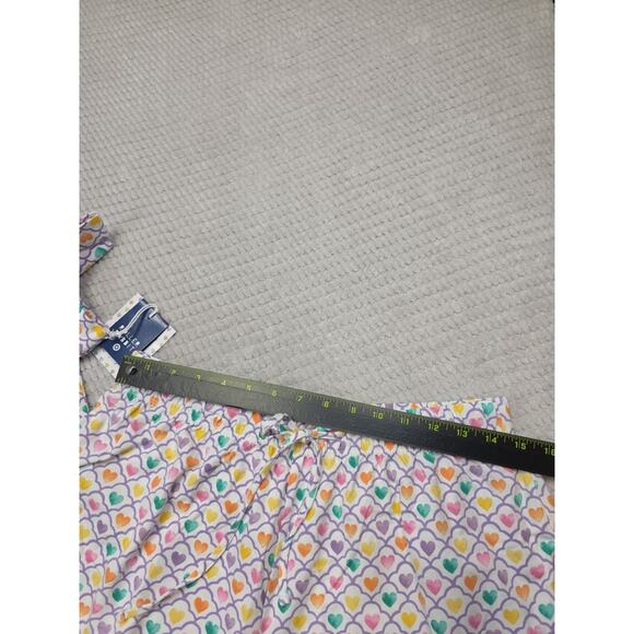 Roller Rabbit X Target Pajama Set Womens Medium Heart Print Scalloped Hem - Picture 5 of 8